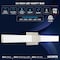 Luxrite 24 Inch Square LED Vanity Light Over Mirror Brushed Nickel 5CCT 2700K-5000K 24W 1500LM Dimmable ETL LR32176-1PK - alternate 4
